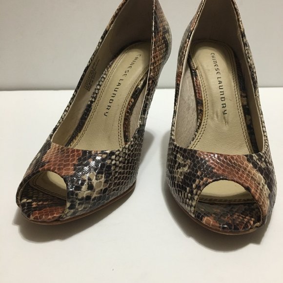 Chinese Laundry Peep Toe Heels Size 8.5 - Picture 8 of 10